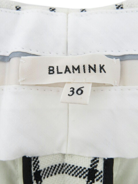 楽天市場】BLAMINK パンツ ホワイト×ブラック 36 '22年 A1