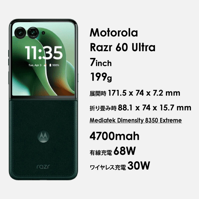楽天市場】Motorola Razr 60 Ultra ＜ グローバル版 ＞モトローラ Razr