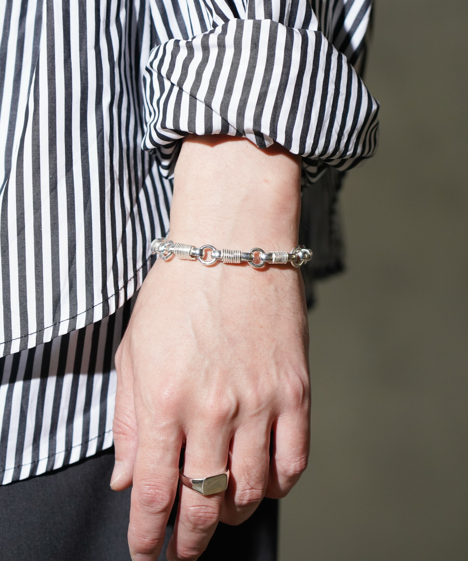 LAVER シルバー925 ミックスチェーンブレスレット MIX CABLE CHAIN T