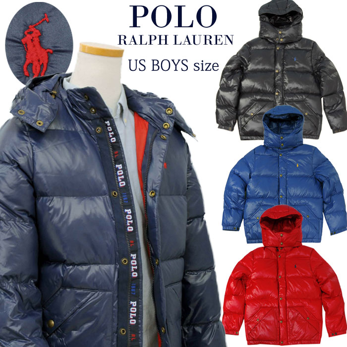 楽天市場】POLO by Ralph Lauren Boy'sフード付（着脱可） ダウン