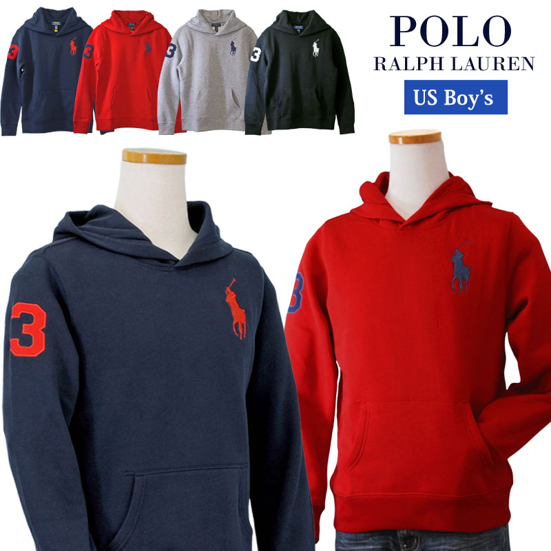 楽天市場】POLO Ralph Lauren Boy'sビッグポニー刺繍 裏起毛パーカー