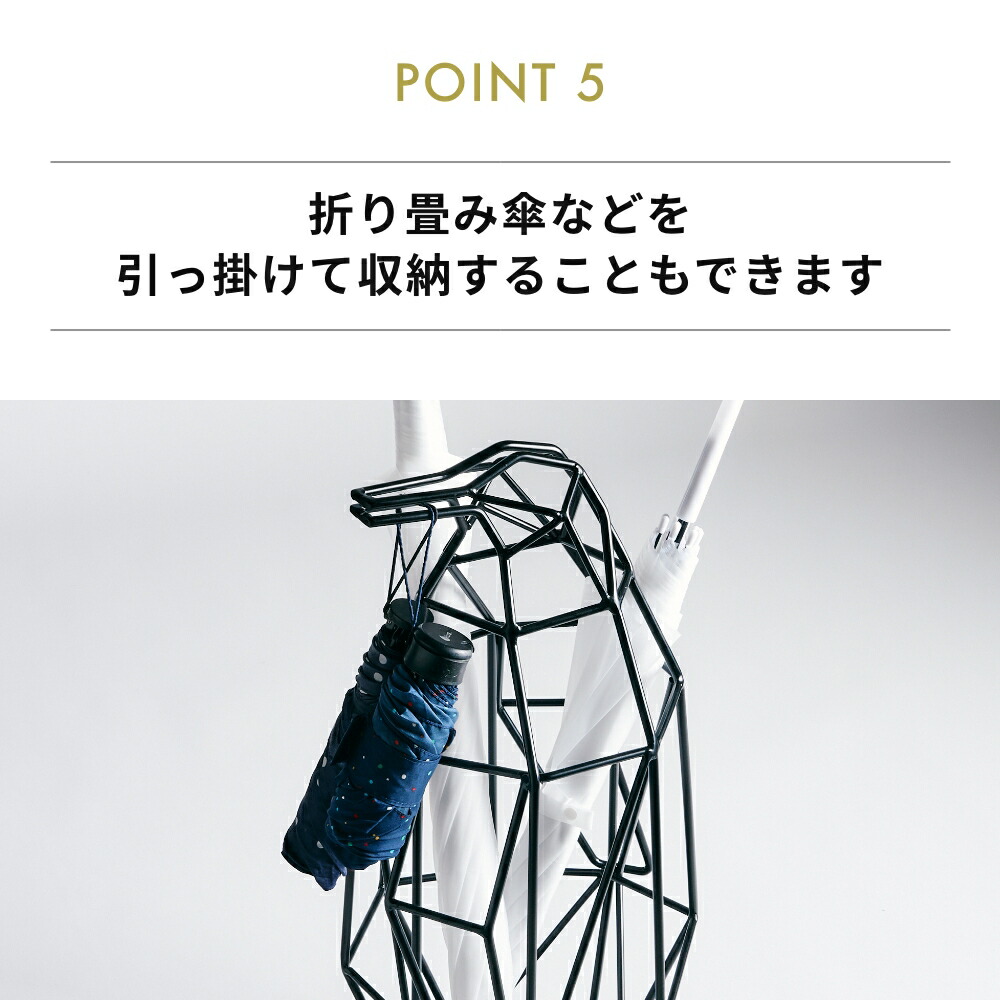 楽天市場】act work's シャドーワイヤー ペンギン 傘立て アクト