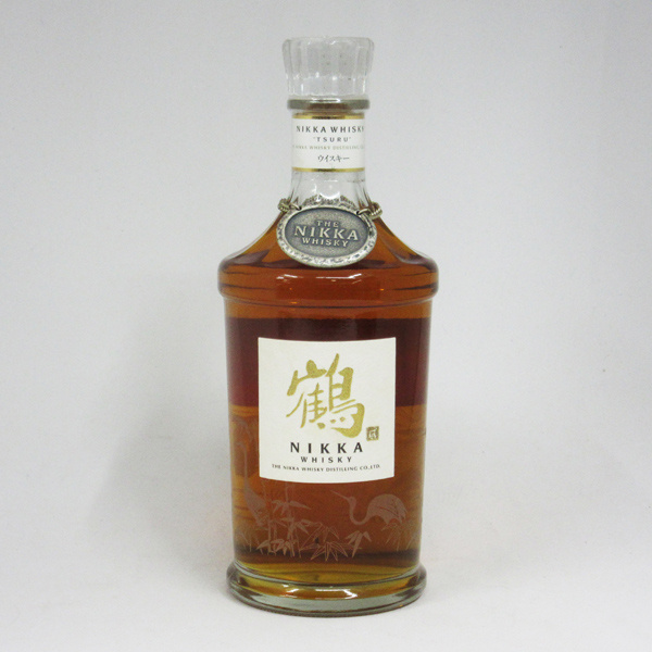 楽天市場】【レトロ：スリムボトル】鶴 透明瓶 43度 700ml （箱なし