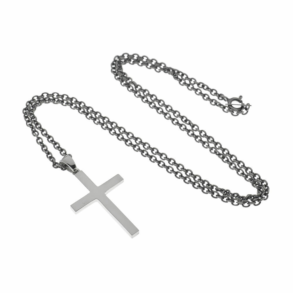 楽天市場】プレーン クロス CROSS 十字架 フラット ネックレスセット