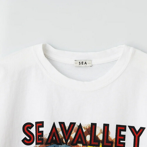 楽天市場】SEA(シー)SEA GRAPHIC TEE (SEAVALLEY PIZZA SHOP TEE）MILK
