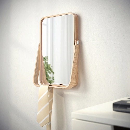 楽天市場】IKEA イケア テーブルミラー 鏡 アッシュ 27x40cm c80306921