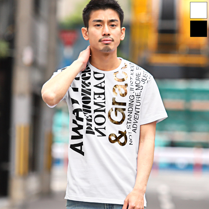 楽天市場】【箔プリントロゴ半袖Tシャツ】半袖Tシャツ トップス