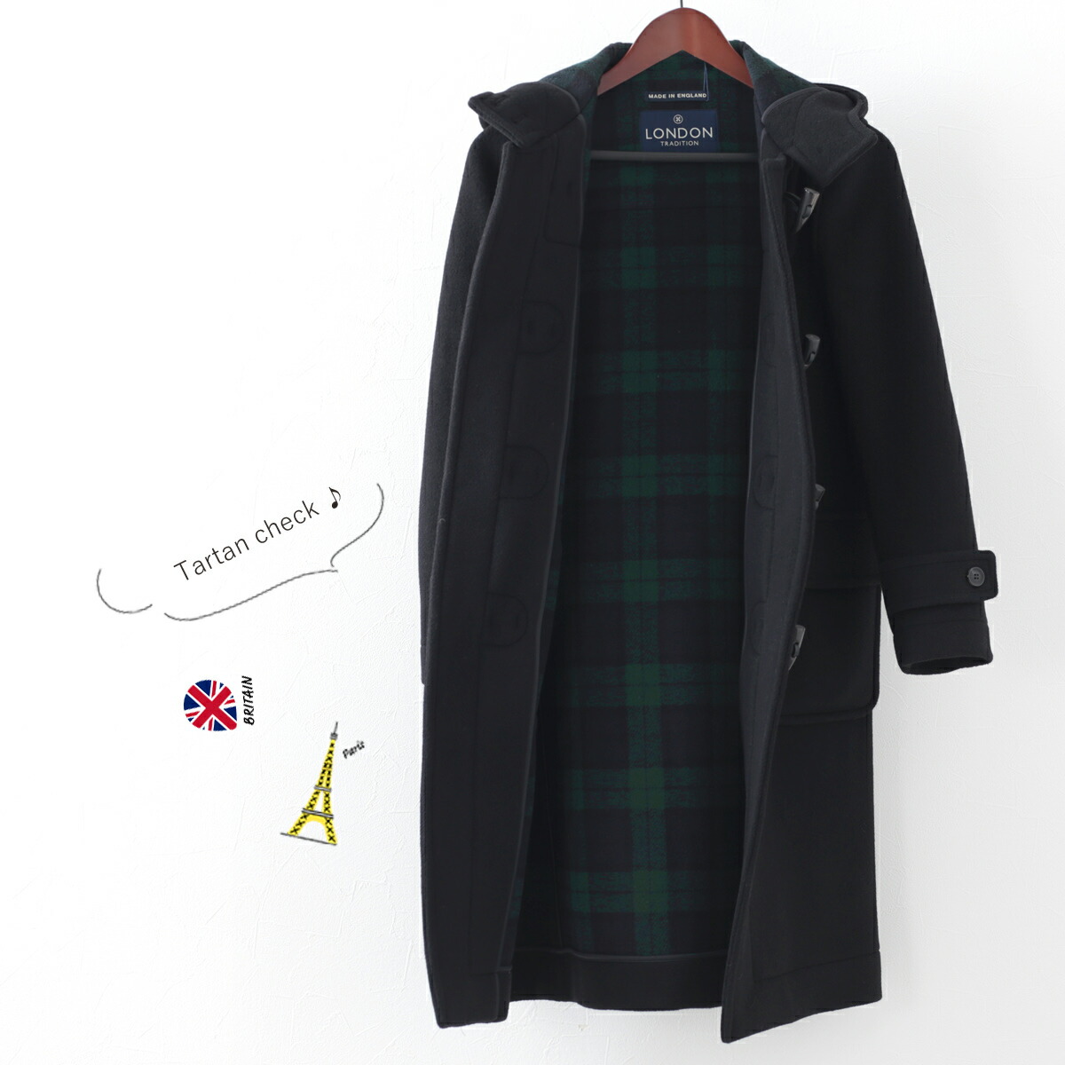 楽天市場】LONDON TRADITION レディース ロングダッフルコート M-11