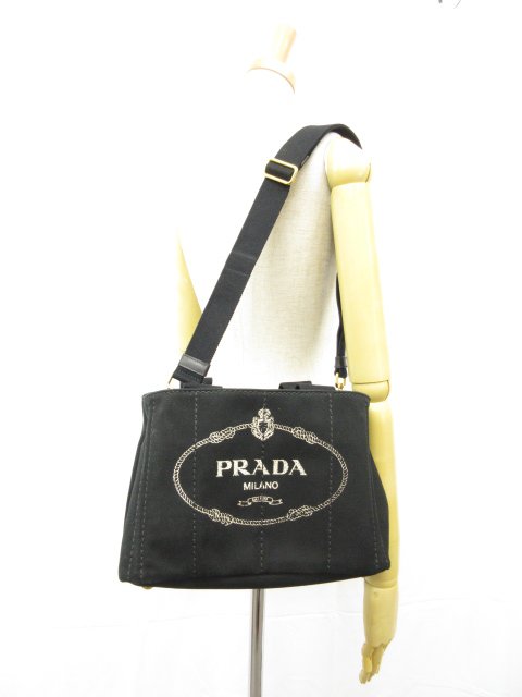 楽天市場】美品【プラダ PRADA】 カナパ ミニ キャンバス トートバッグ