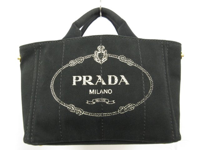 楽天市場】美品【プラダ PRADA】 カナパ ミニ キャンバス トートバッグ