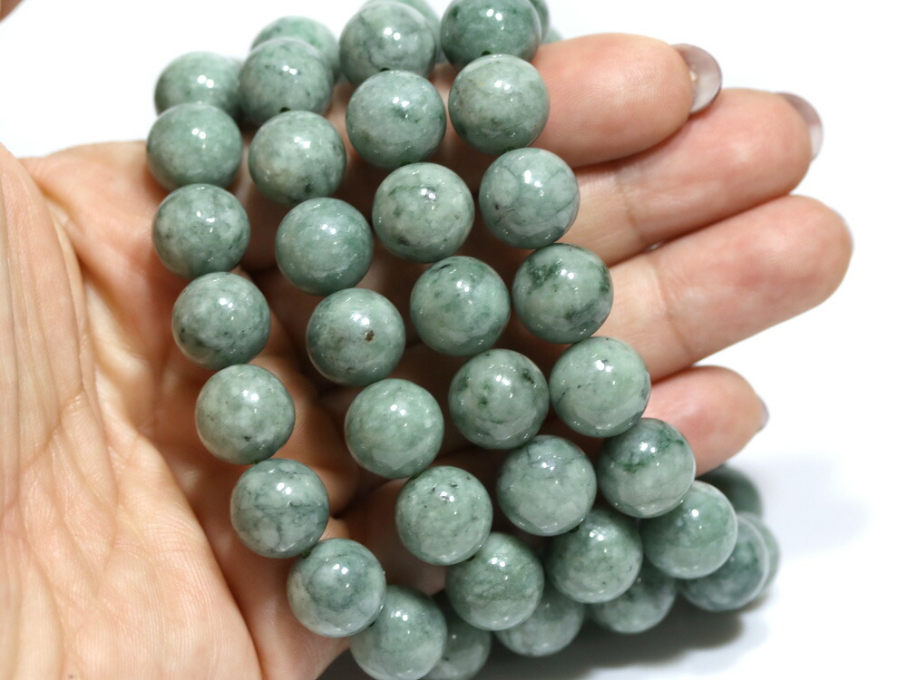 楽天市場】☆高品質☆【ブレスレット】日本翡翠 緑 (糸魚川産) (約12mm