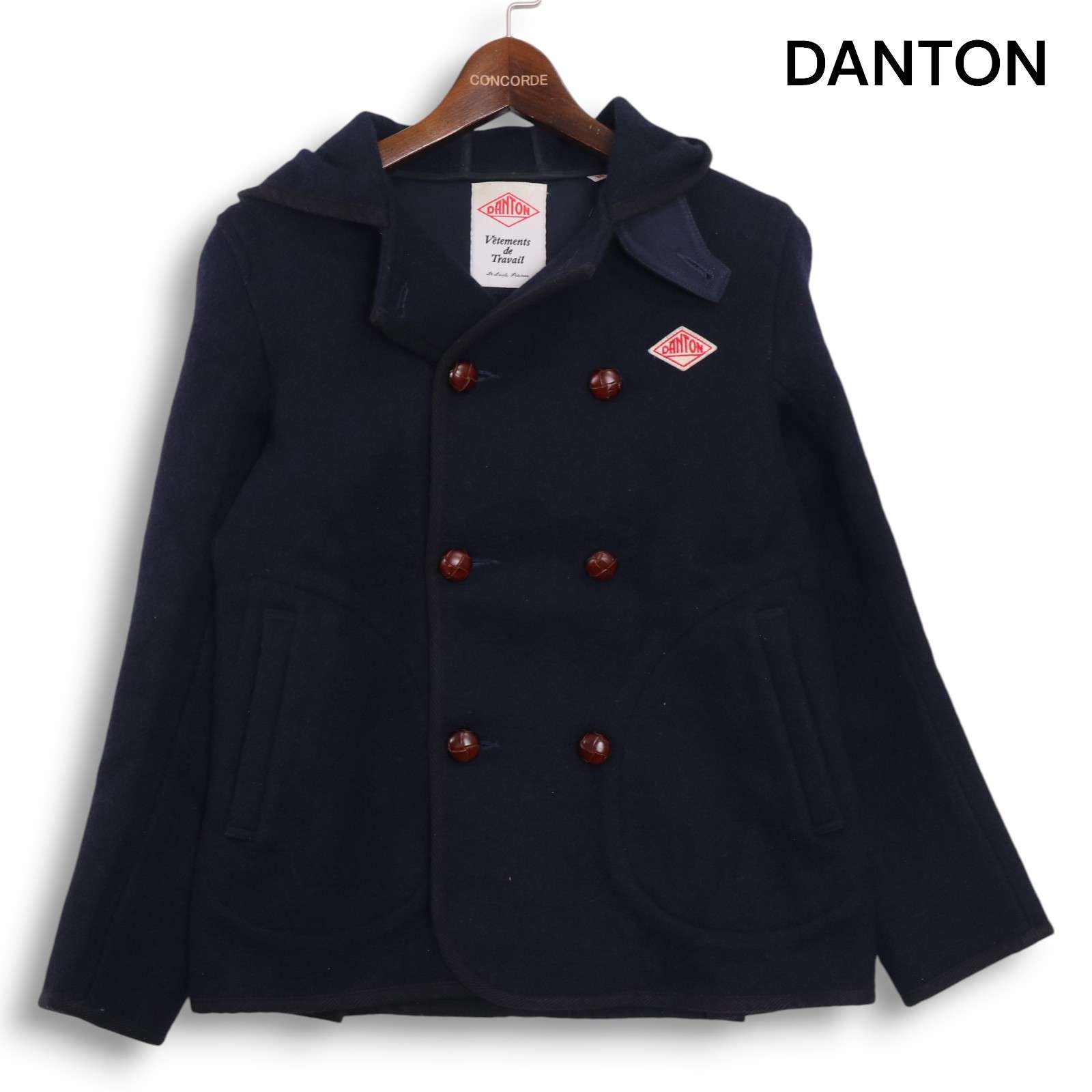 楽天市場】danton ウールモッサ ノーカラー 40の通販