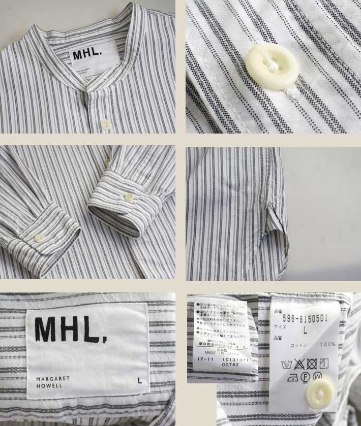 楽天市場】MHL. 長袖シャツ メンズ マーガレット ハウエル バンド