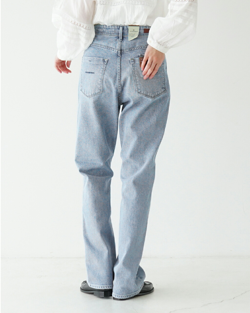 美品✨YANUK ヤヌーク ルイーズ プレミアム2 27 ブルー ストレッチ