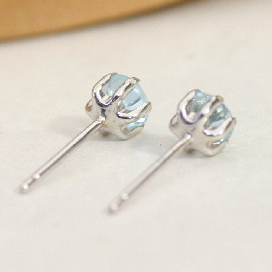 楽天市場】pt900 アクアカラースカイブルートパーズ 4ミリ ラウンド