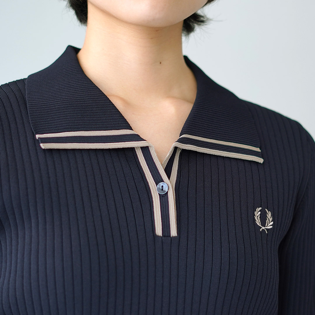 楽天市場】FRED PERRY（フレッドペリー）リブニット ポロシャツ