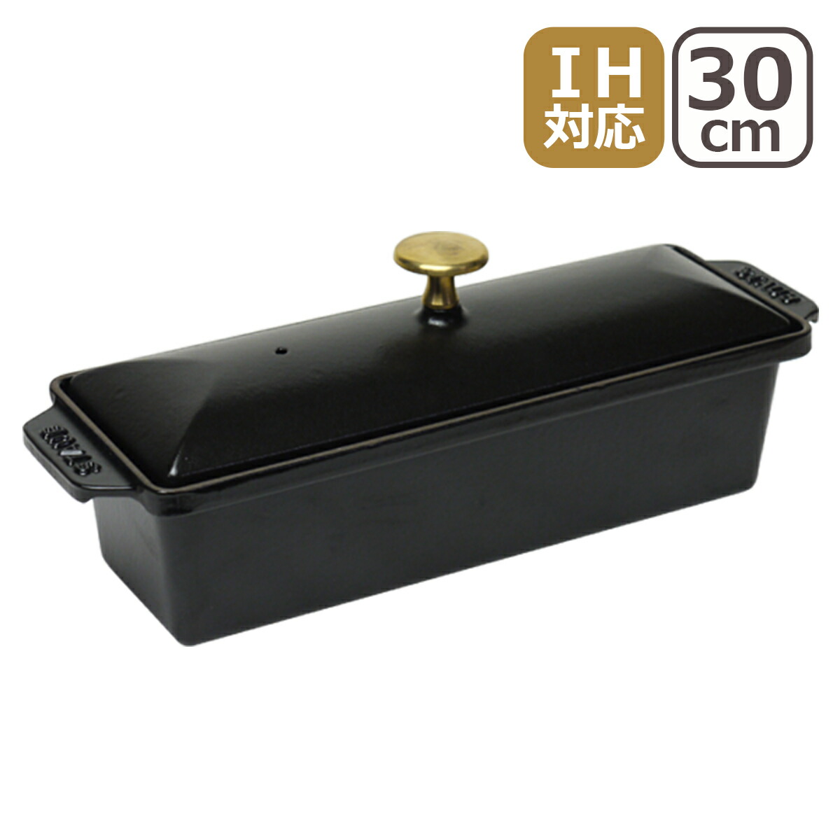 楽天市場】【ポイント5倍 3/1】ストウブ テリーヌ 鍋 30x11cm ブラック