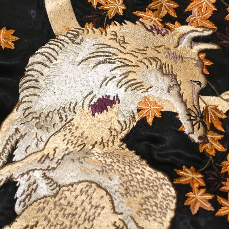 楽天市場】月と狐刺繍スカジャン SKJ-003 SCRIPT花旅楽団(スクリプト