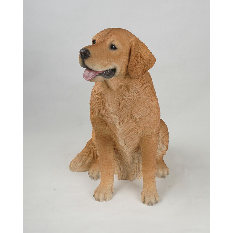 楽天市場】ゴールデンレトリバー 犬 オブジェ オーナメント ガーデン
