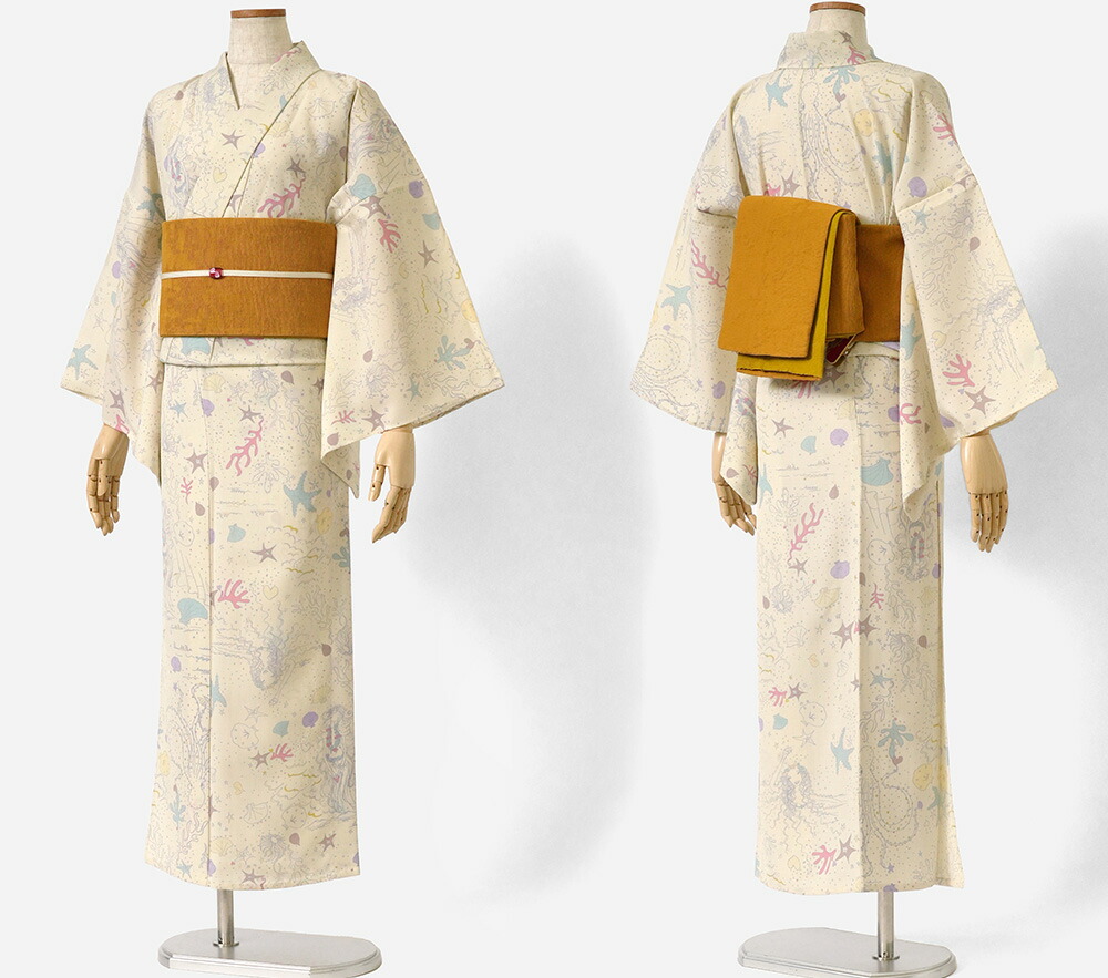 楽天市場】浴衣 tsumori chisato セオアルファ 海 貝 珊瑚 人魚 オフ