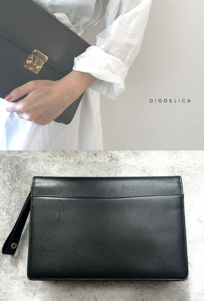 YVES YSL イヴ・サンローラン クラッチバッグ シルバー SAINT LAURENT