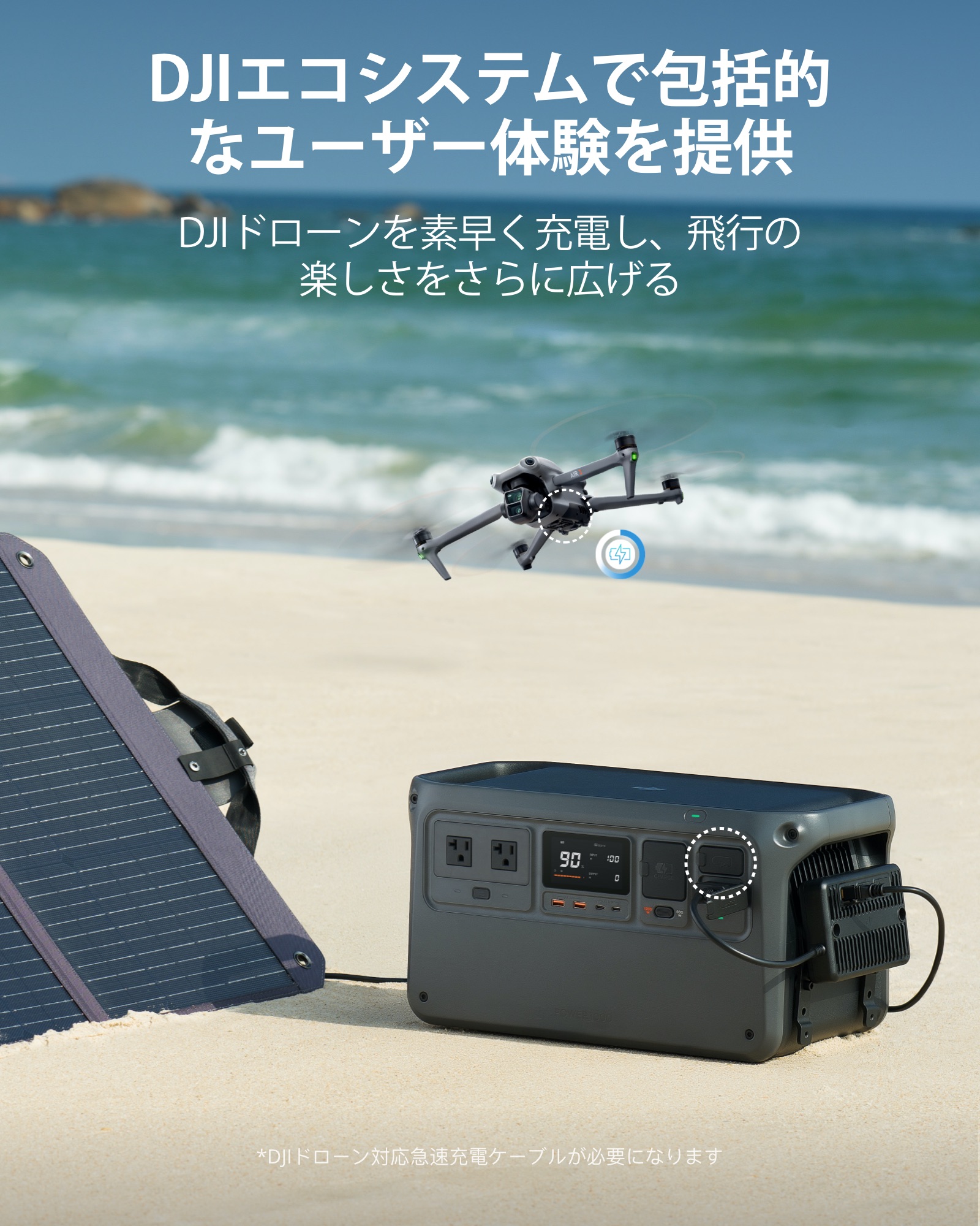 楽天市場】57%OFF! ポータブル電源 ソーラーパネル セット DJI Power