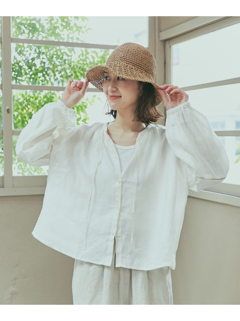 楽天市場】【SALE／20%OFF】リネンハシゴレースブラウス URBAN