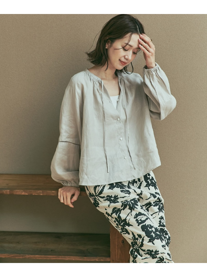 楽天市場】【SALE／20%OFF】リネンハシゴレースブラウス URBAN