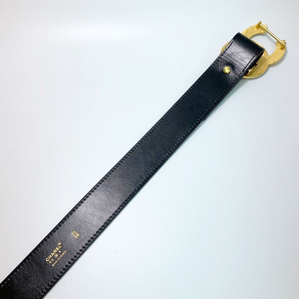 楽天市場】◇CHANEL シャネル ココマーク レザー ベルト 96/A GP BK