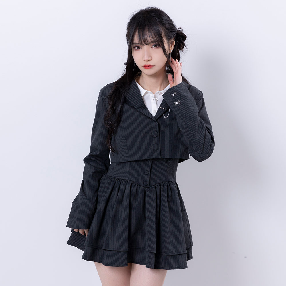 楽天市場】【SALE】デザインホッククロップドジャケット レディース 軽