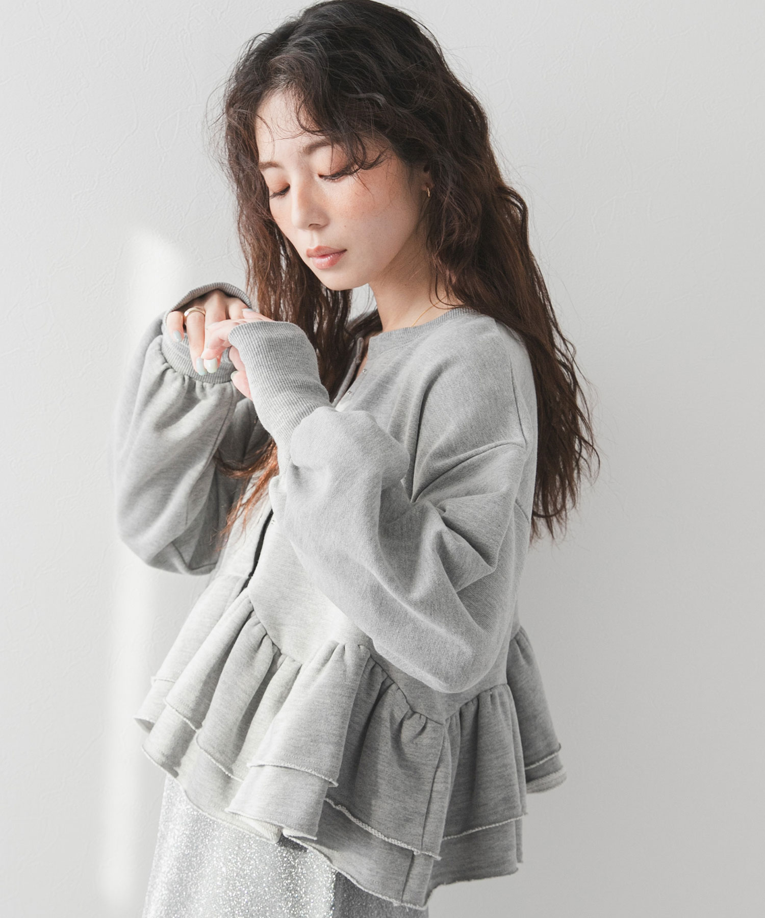 楽天市場】【SALE】2way裾フリルショートトップス : 夢展望 YUMETENBO