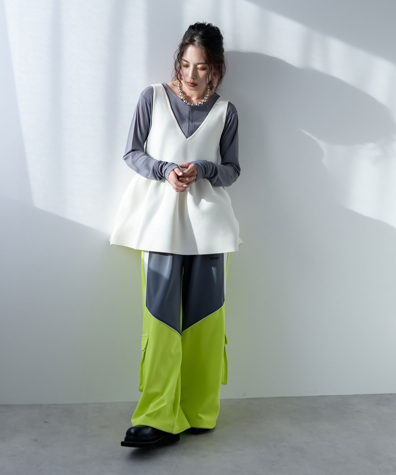 楽天市場】2wayペプラムベストトップス : 夢展望 YUMETENBO