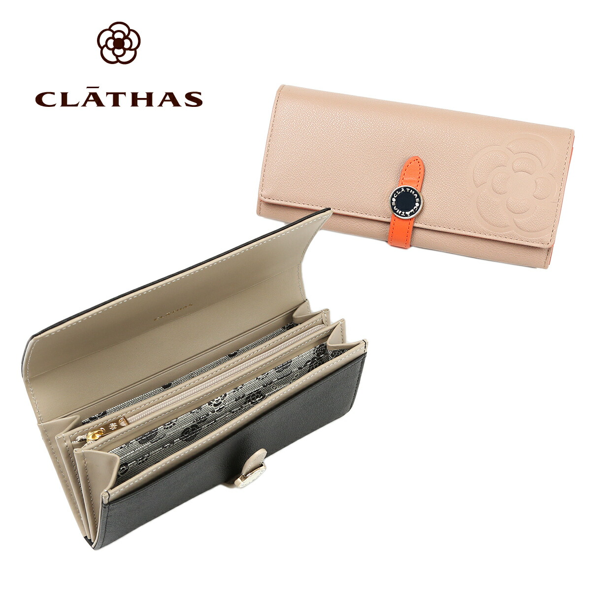 楽天市場】クレイサス CLATHAS 財布 長財布 フラップ 本革 レザー