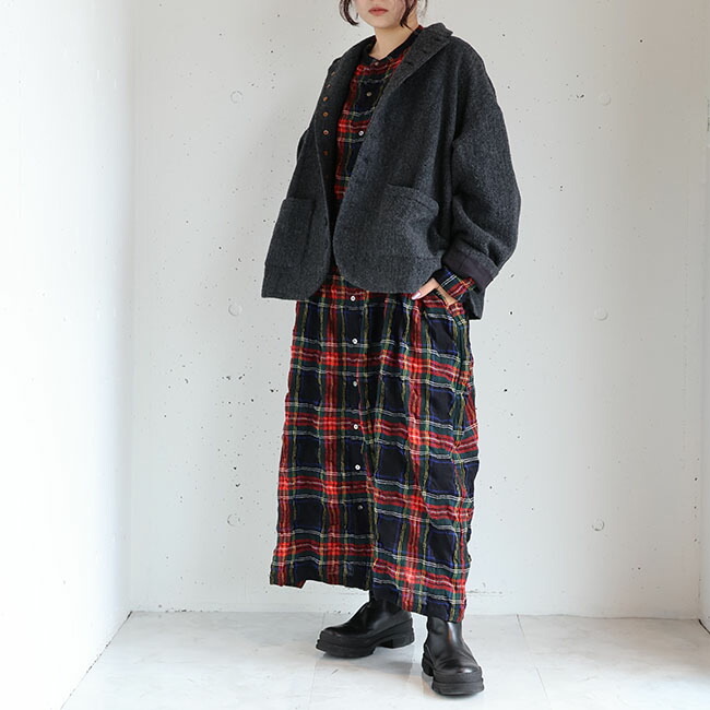 楽天市場】【新作】iCHi Antiquites(イチアンティークス)TARTAN CHECK