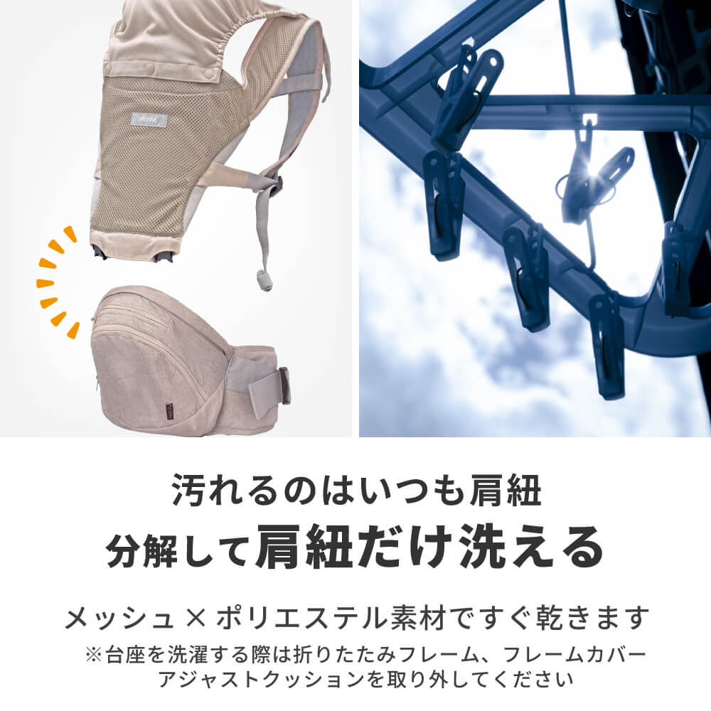 楽天市場】日本メーカー ヒップシートメッシュ 肩紐付き ショルダー