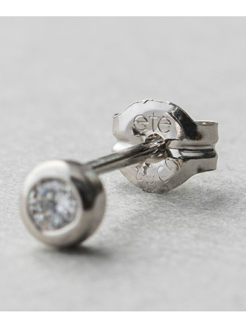 楽天市場】PT900 ダイヤモンド 0.1ct ピアス「ブライト」 ete エテ