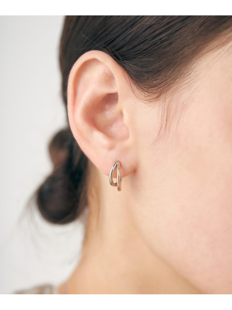 楽天市場】ダブルライン バイカラー ハグピアス ete エテ アクセサリー