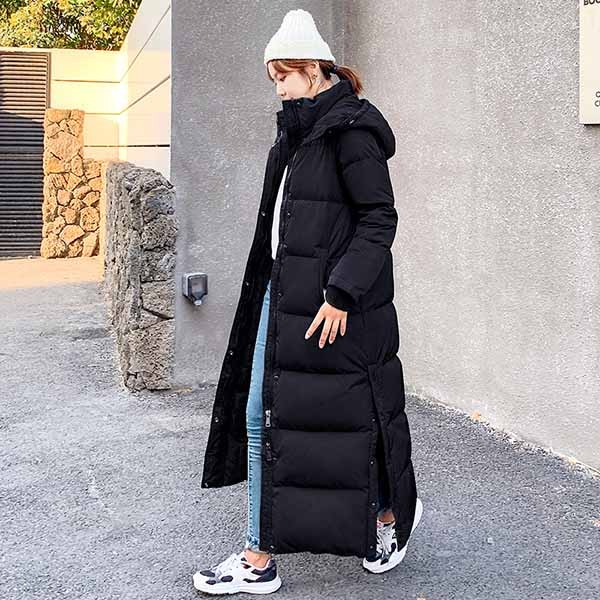 楽天市場】ダウンコート 超ロング ダウンジャケット Aライン ベンチ