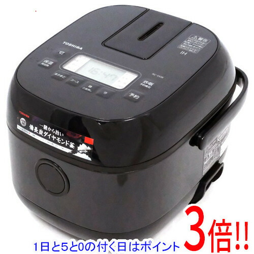 楽天市場】【延長保証対応!!】TOSHIBA IH炊飯器 3合炊き RC-5XW(K