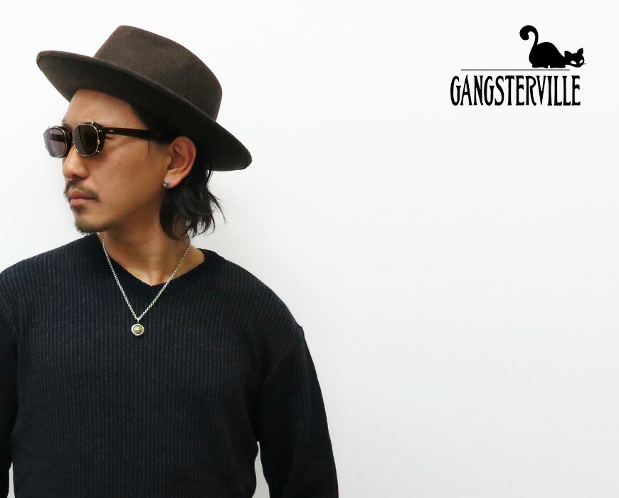 楽天市場】GANGSTERVILLE ギャングスタービル ウールフェルト ハット
