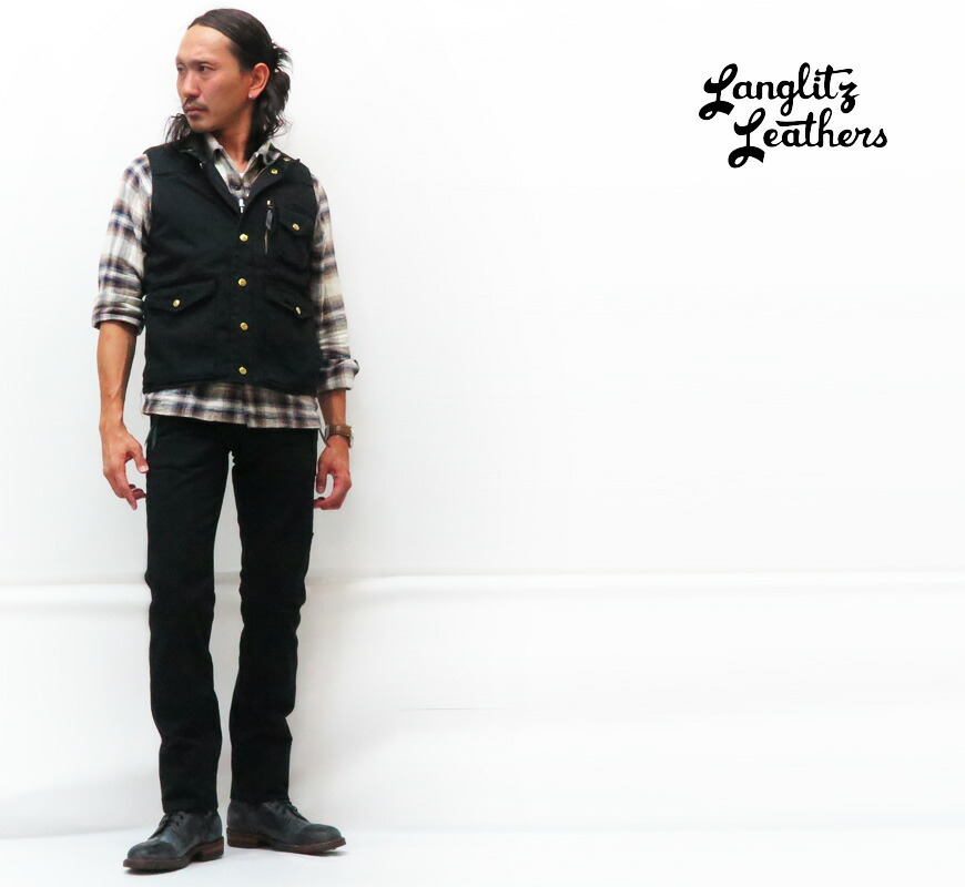 楽天市場】ラングリッツレザーズ Langlitz Leathers 13oz ブラック