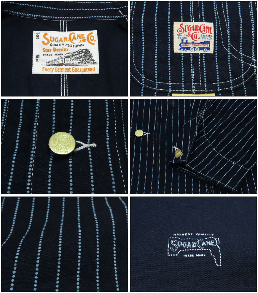 楽天市場】SUGAR CANE シュガーケーン 9oz ウォバッシュストライプ