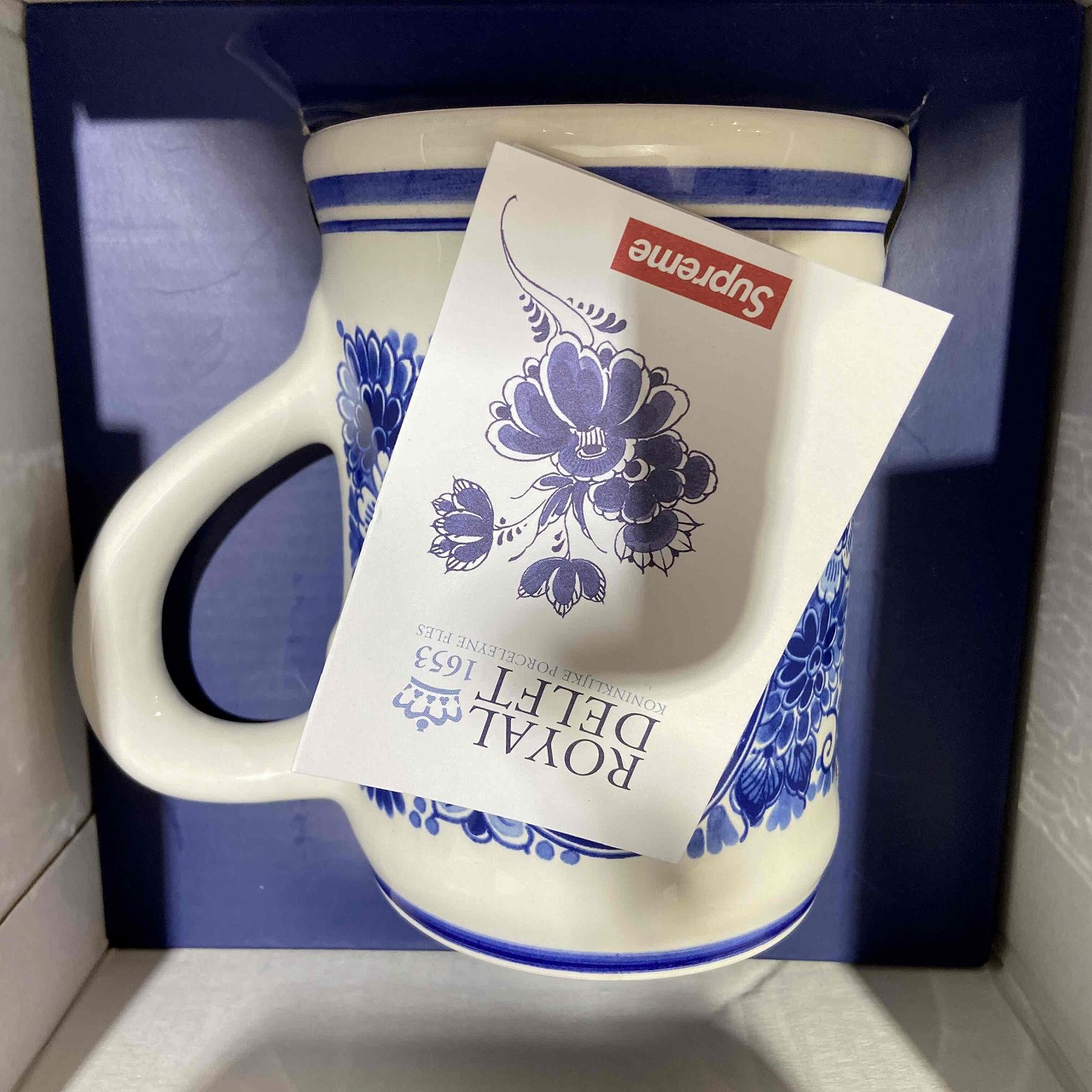 楽天市場】Supreme 21ss Royal Delft 190 Bowery Beer Mug