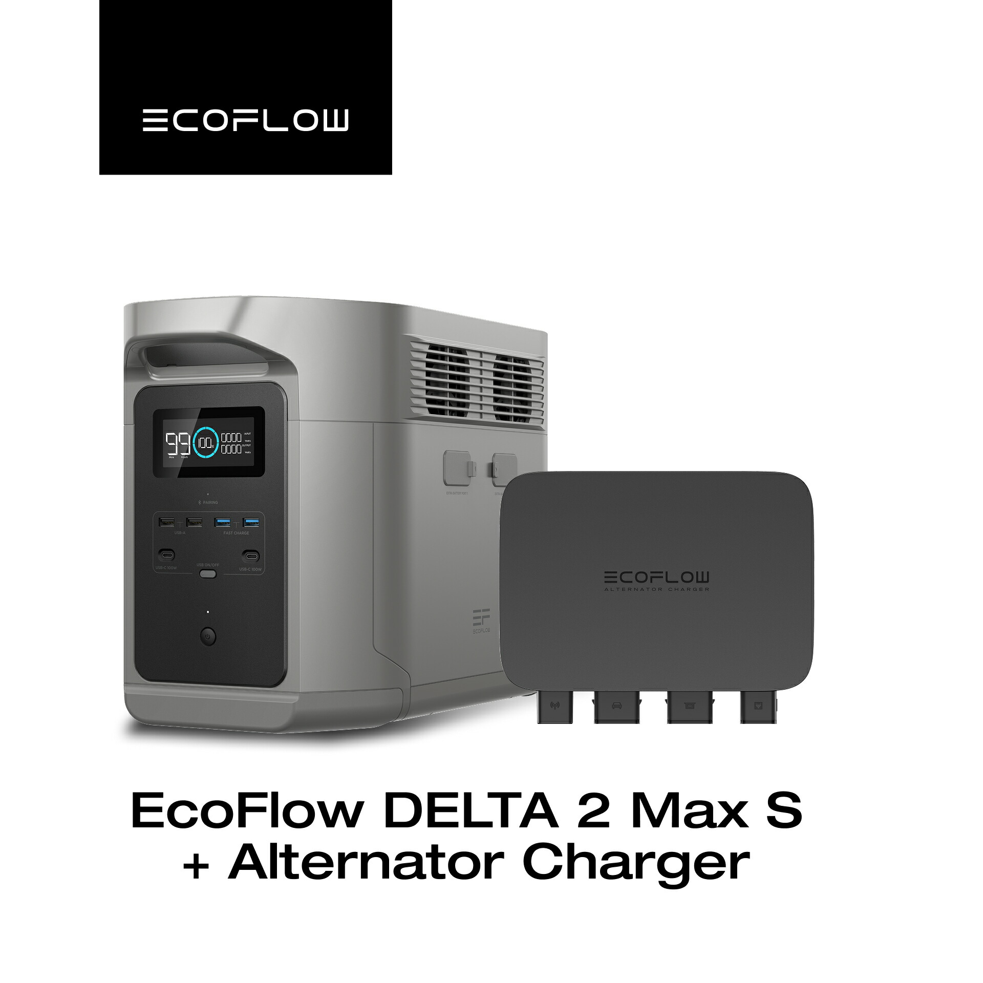 楽天市場】EcoFlow Alternator Charger 800w走行充電器+DELTA 2 Max S
