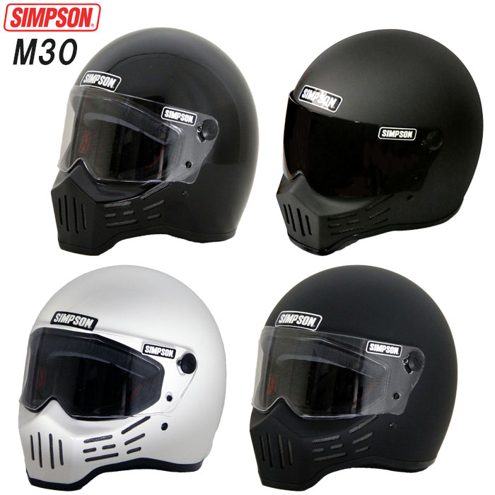 楽天市場】【正規品】 SIMPSON シンプソン ヘルメット M30 復刻版 フル
