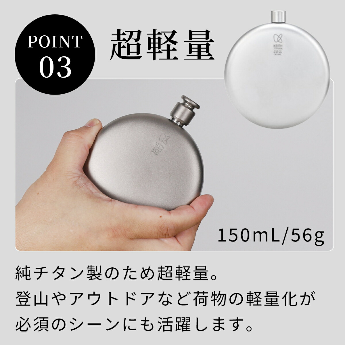 楽天市場】☆25%OFFクーポン 3/1〜3/10☆ キース Keith 純チタン丸形
