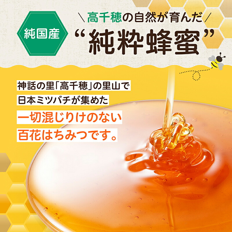 楽天市場】【ふるさと納税】日本みつばち 高千穂の純粋蜂蜜 300g×2本