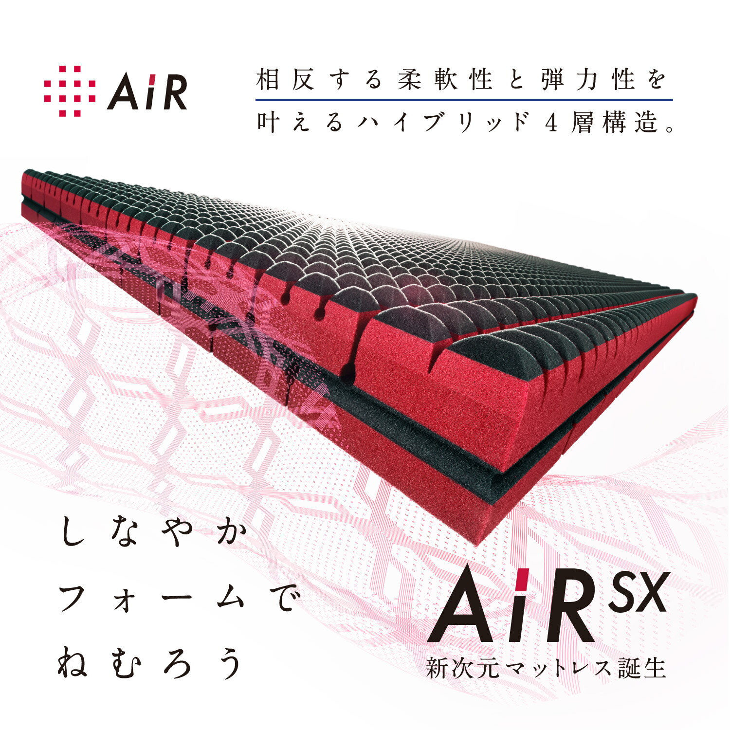 引取のみ西川 AIR SI セミダブル マットレス 15cm厚 西川 AIR SI