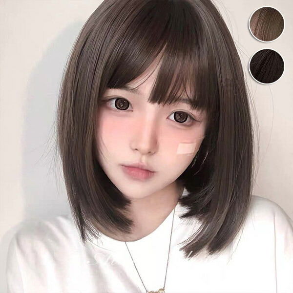 楽天市場】ウィッグ フルウィッグ ブラウン ボブウィッグ ボブヘアー