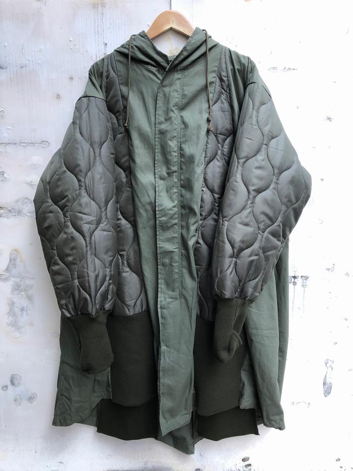 楽天市場】77circa：circa make triangle switching m-51 coat / M51